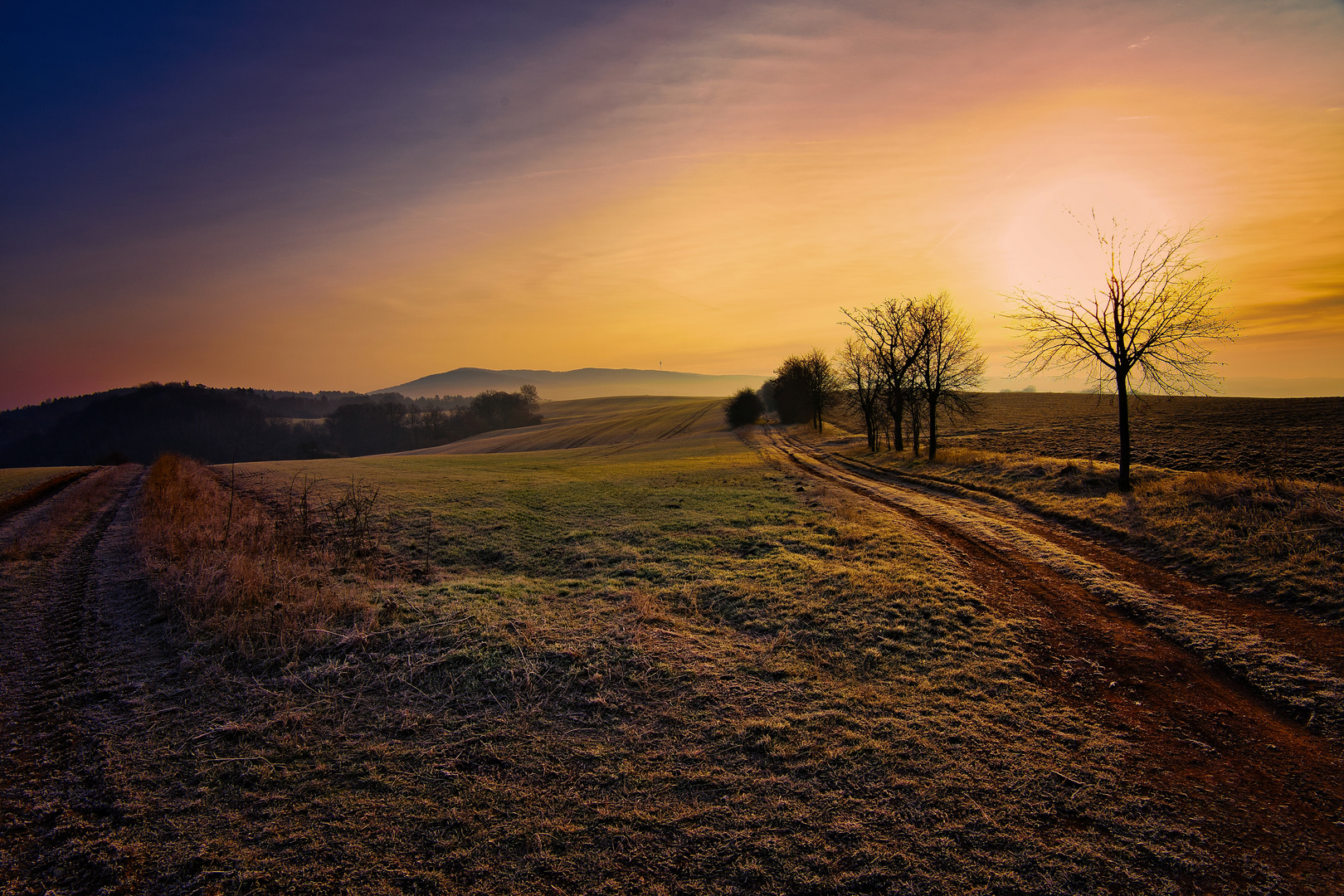 Landschaft am Morgen