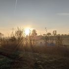 Landschaft am Morgen früh 