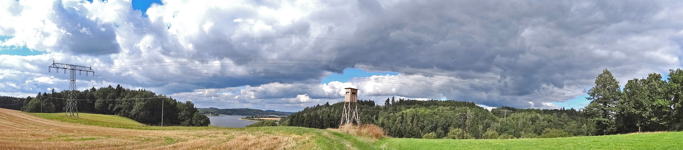 Landschaft an der Talsperre Pöhl