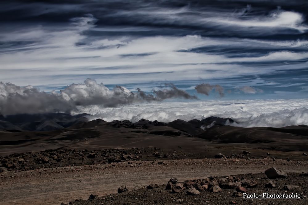 Landschaft auf 4800 Meter Höhe