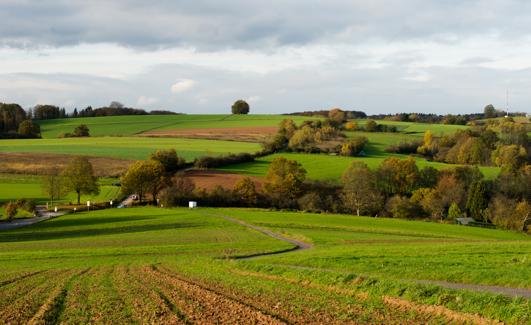 Landschaft aus Marburg an der Lahn