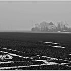 Landschaft, Baumgruppe, Gebäude