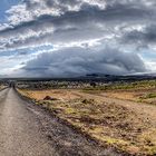 Landschaft bei Bjarnarhöfn mit Wolkenformation