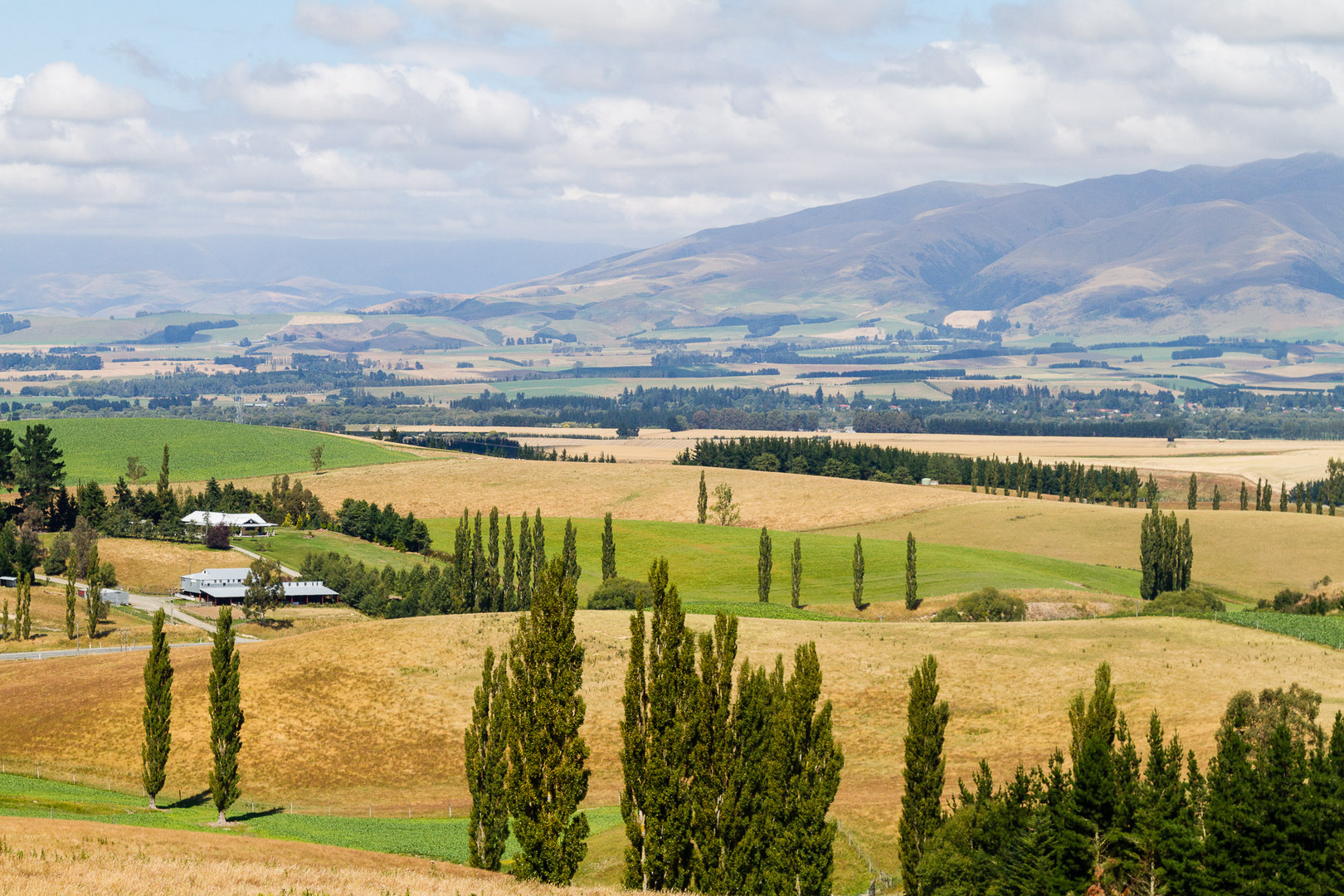 Landschaft bei Fairlie an der State Road 79 (Geraldine-Fairlie Hwy)