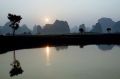 Landschaft bei Guilin / Südchina