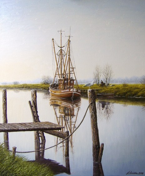 Landschaft bei Hooksiel in Friesland von 2008