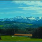 Landschaft bei Irschenberg Richtung Österreich