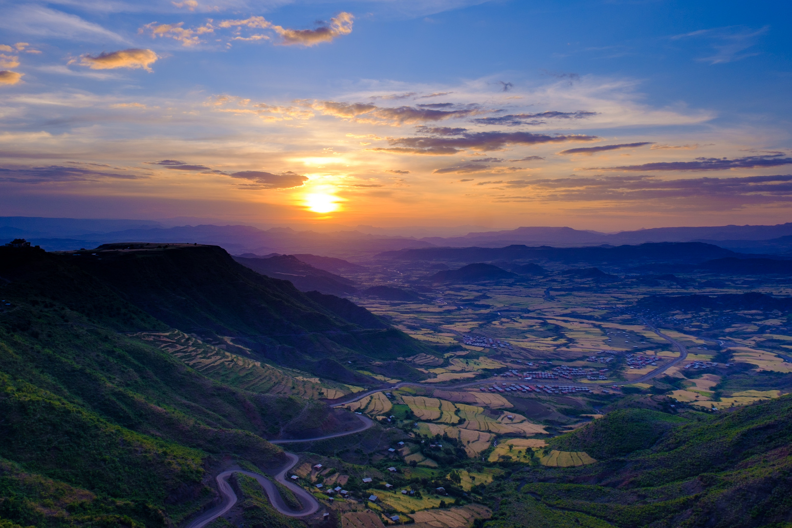 Landschaft bei Lalibela