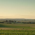 Landschaft bei tiefstehender Sonne