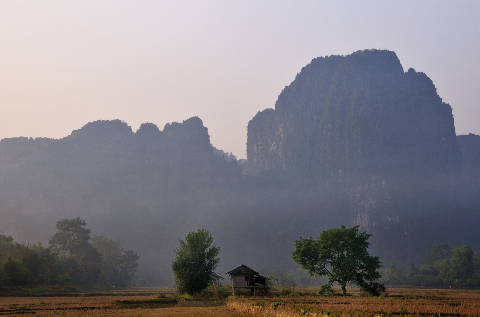 Landschaft bei Vang Vieng