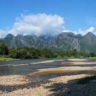 Landschaft bei Vang Vieng