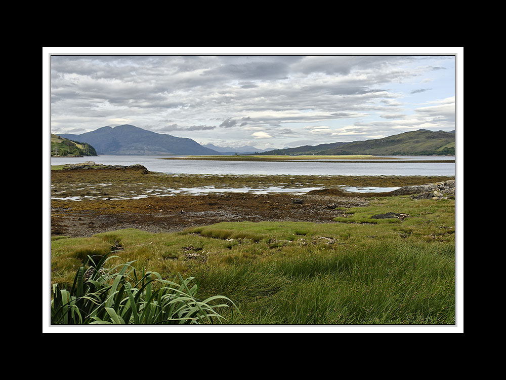 Landschaft beim Eilean Donan Castle