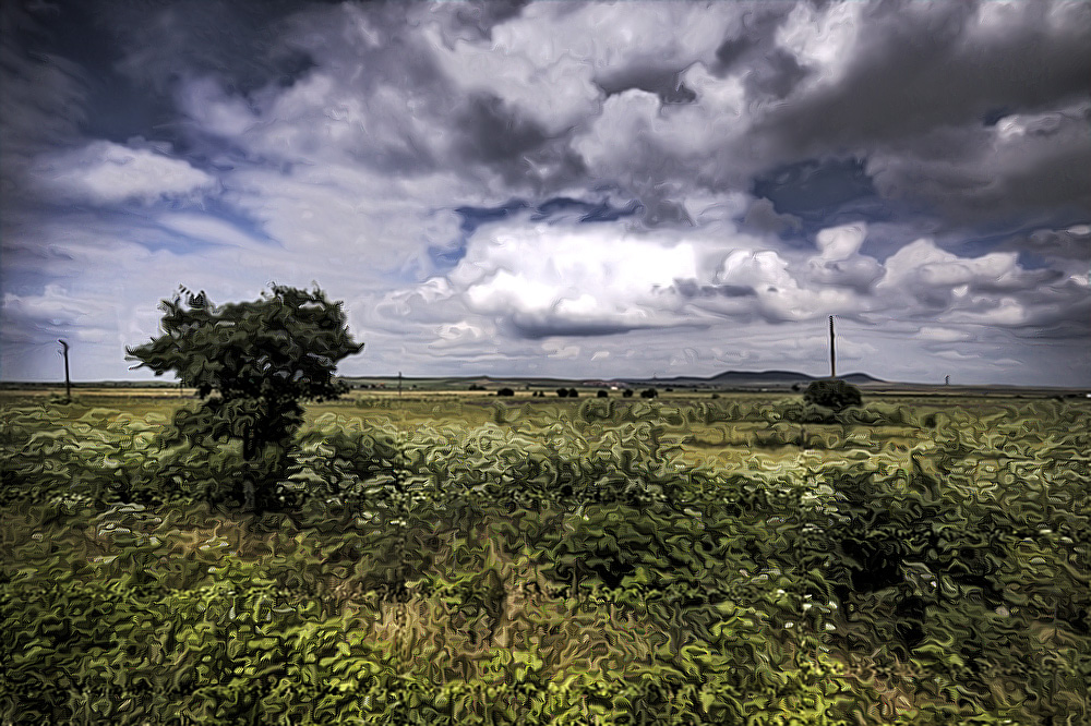 Landschaft Bulgarien - Aus dem Bus heraus