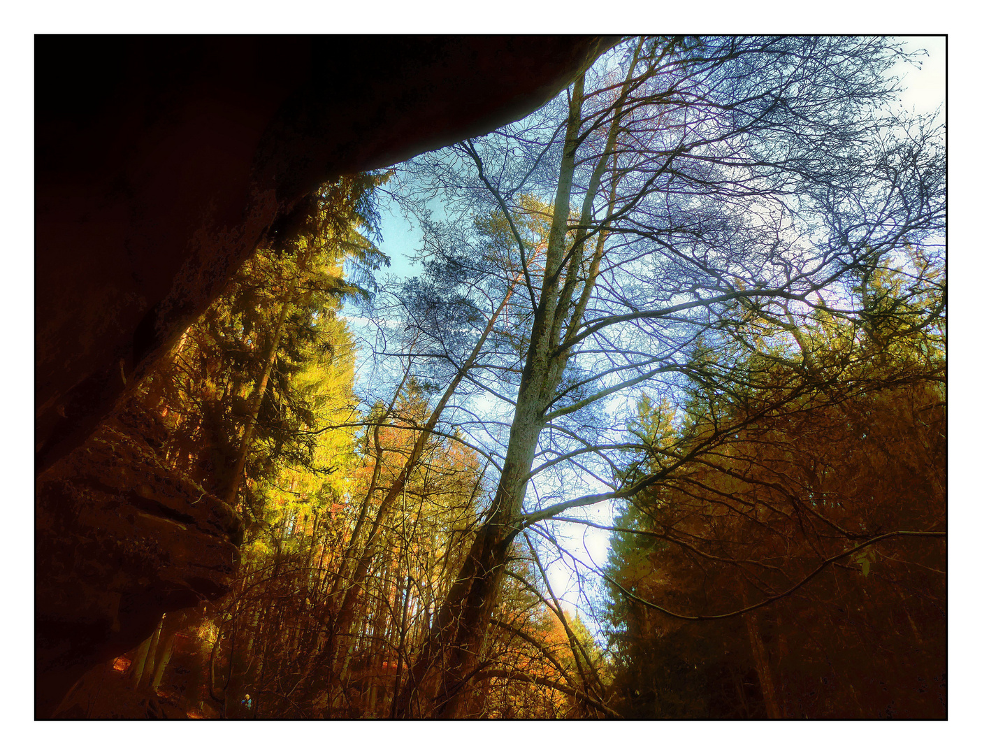 Landschaft entlang der Klamm