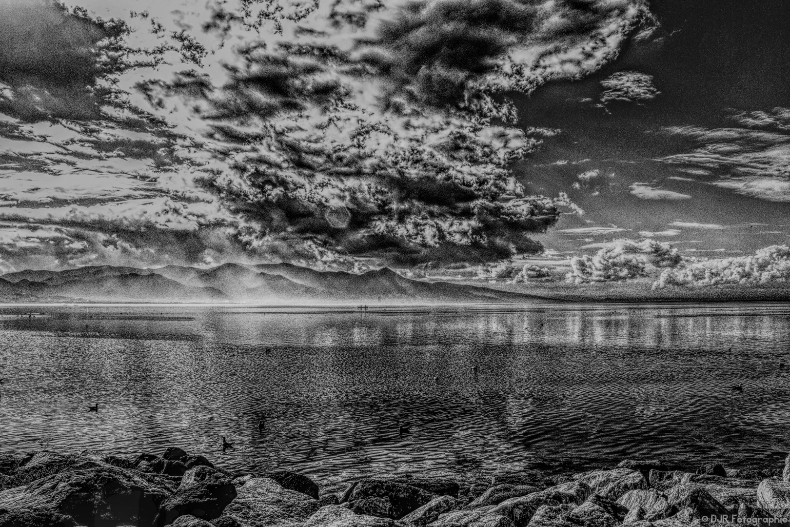 Landschaft HDR BW