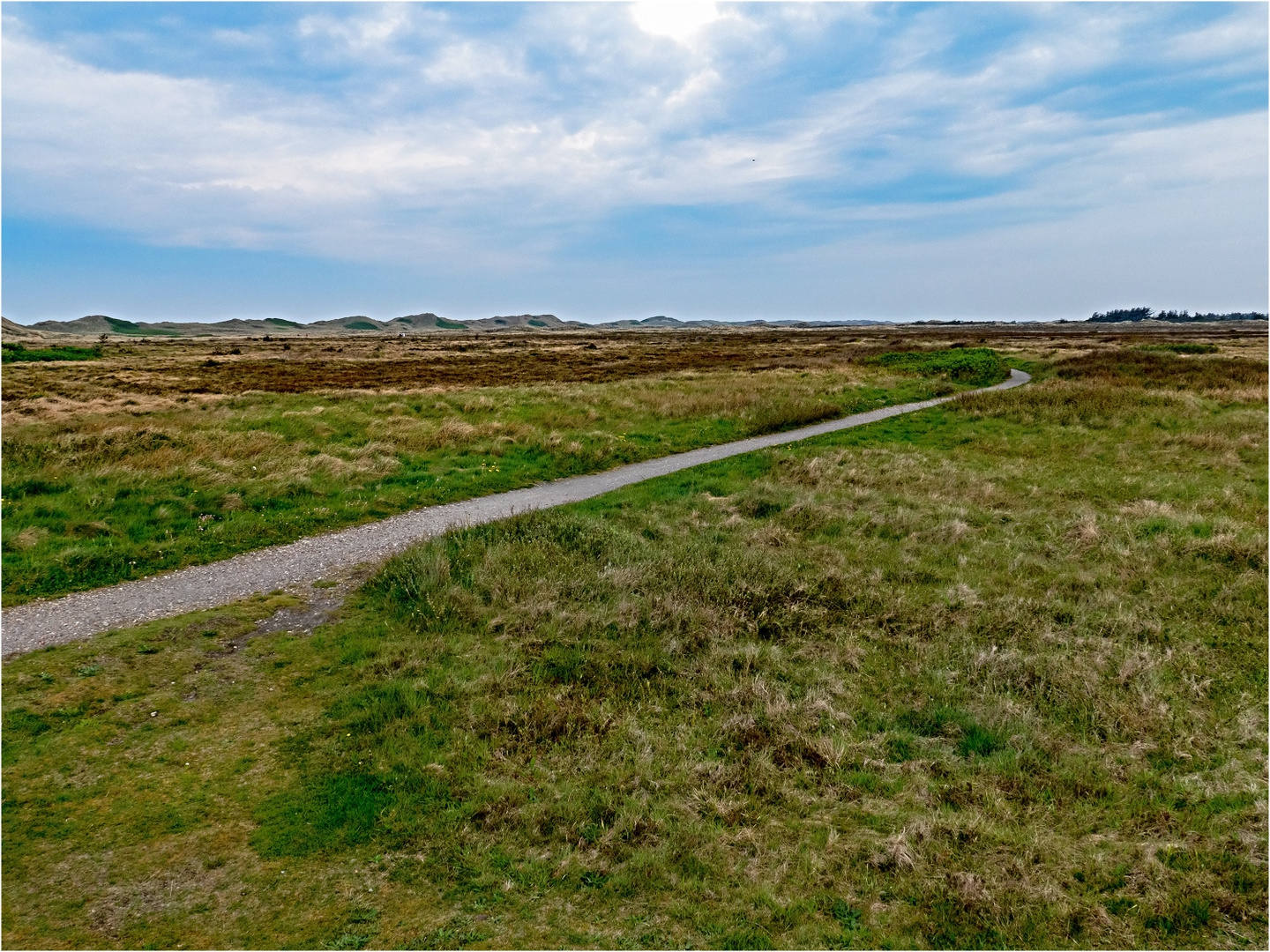 Landschaft hinter den Dünen