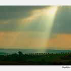 Landschaft im Abendlicht