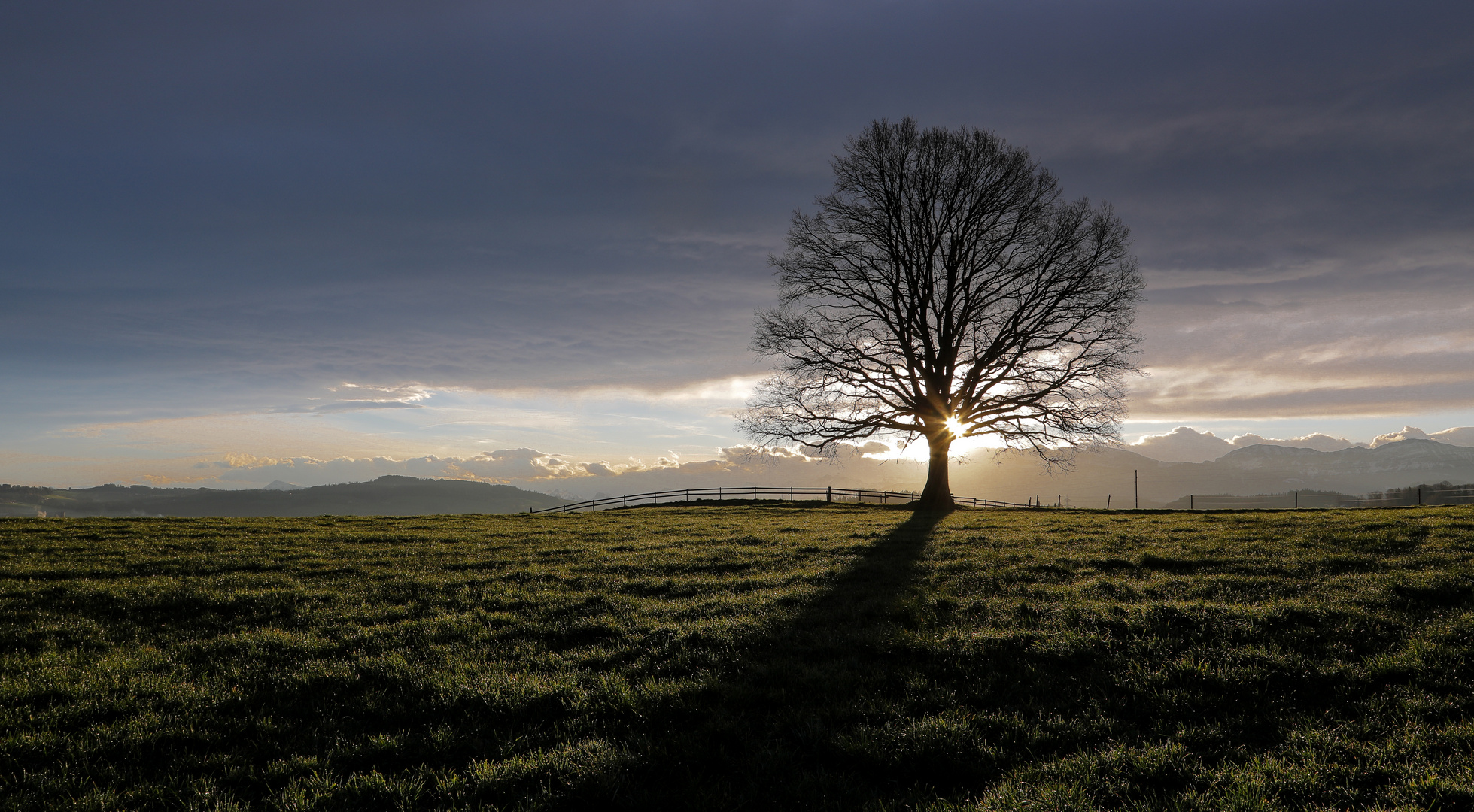 Landschaft im Dezemberlicht