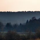 Landschaft im Frühnebel