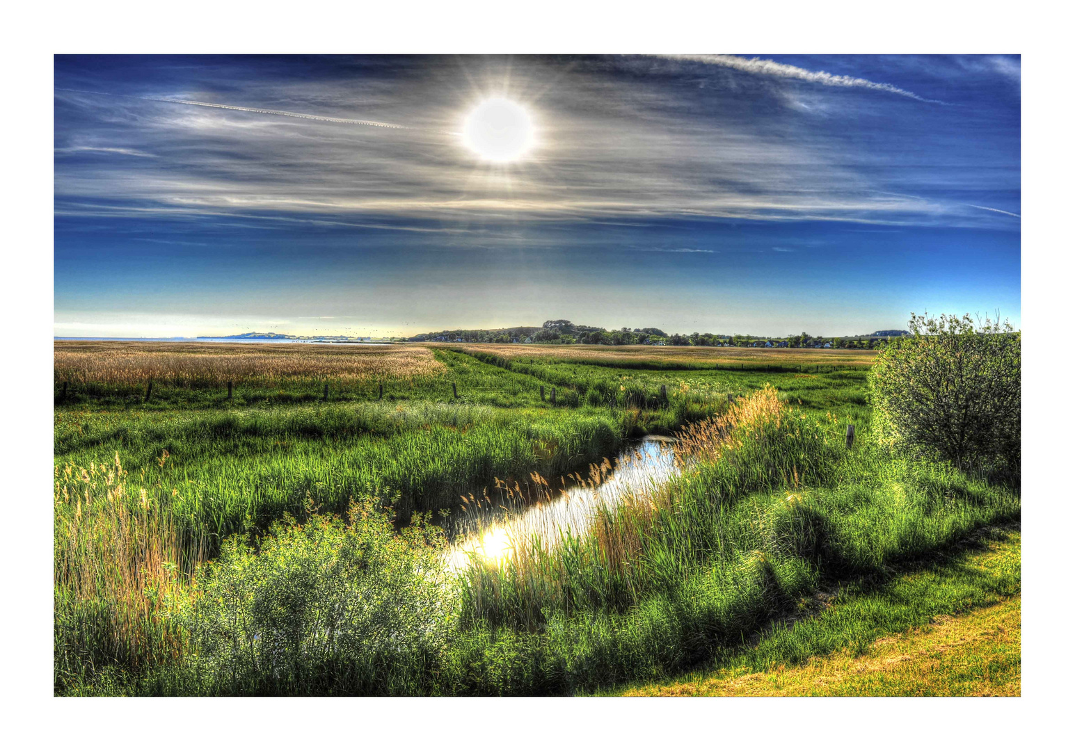 Landschaft im Gegenlicht