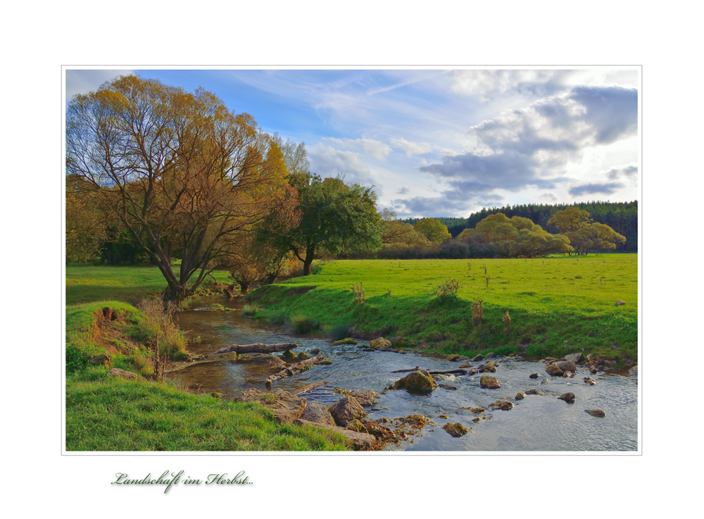 Landschaft im Herbst ...