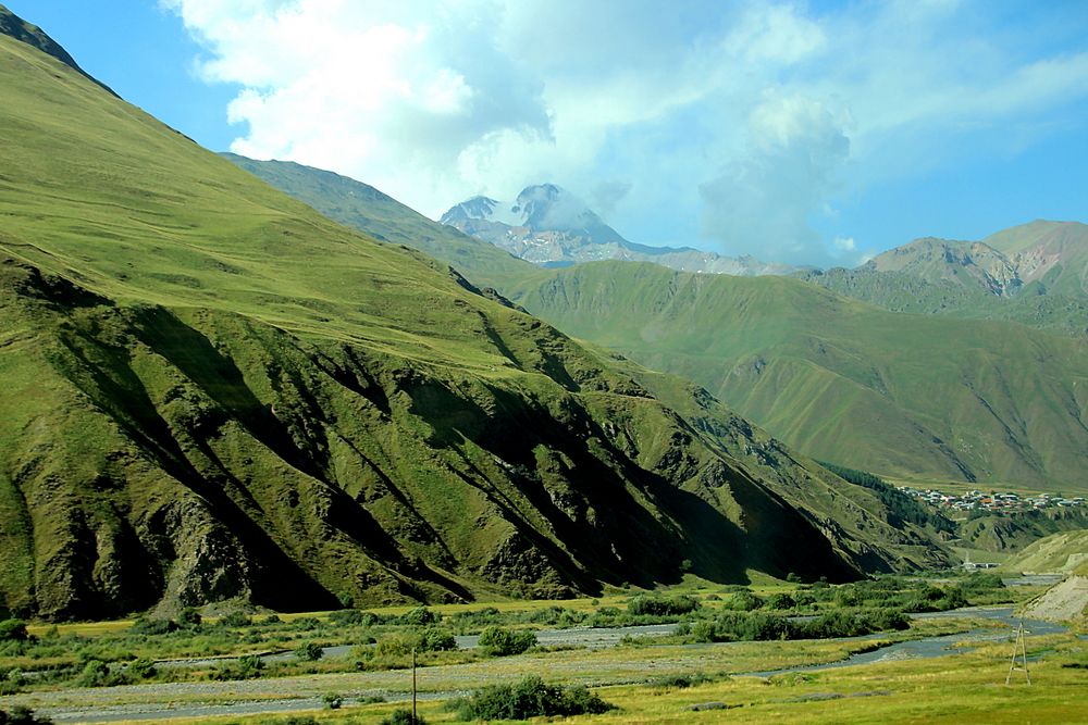 Landschaft im Kaukasus in Georgien