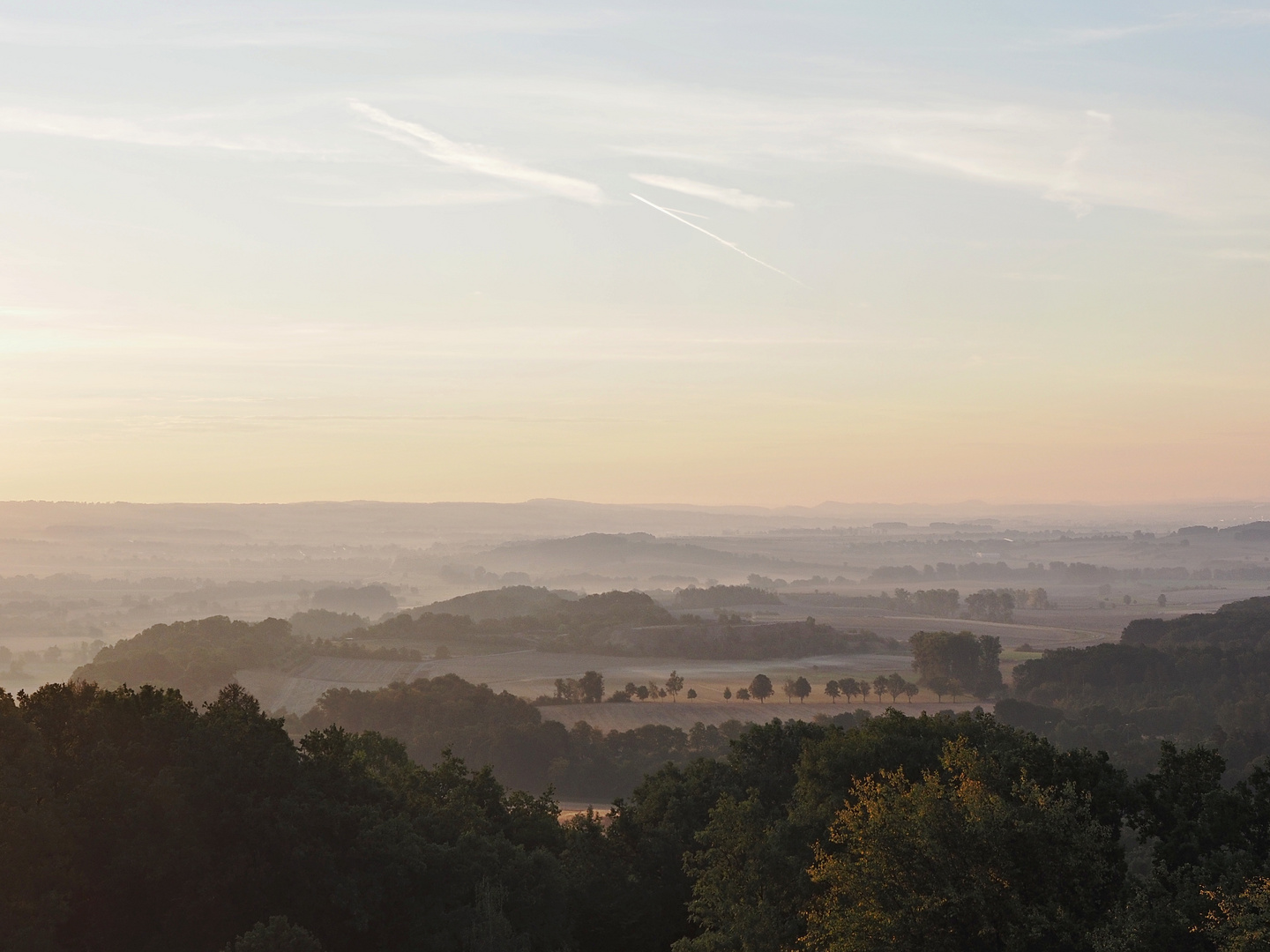 Landschaft im Morgenlicht