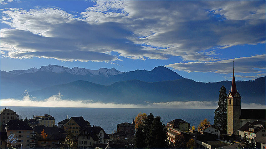 Landschaft im Morgenlicht