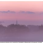 Landschaft im Morgennebel 