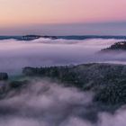 Landschaft im Nebel