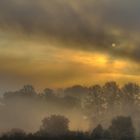 Landschaft im Nebel