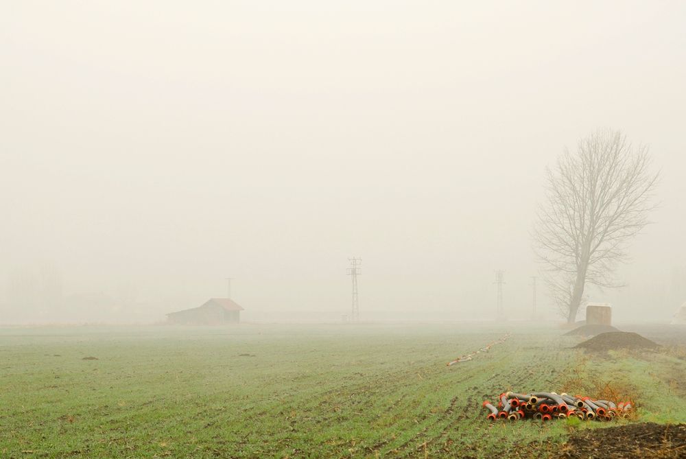 Landschaft im Nebel