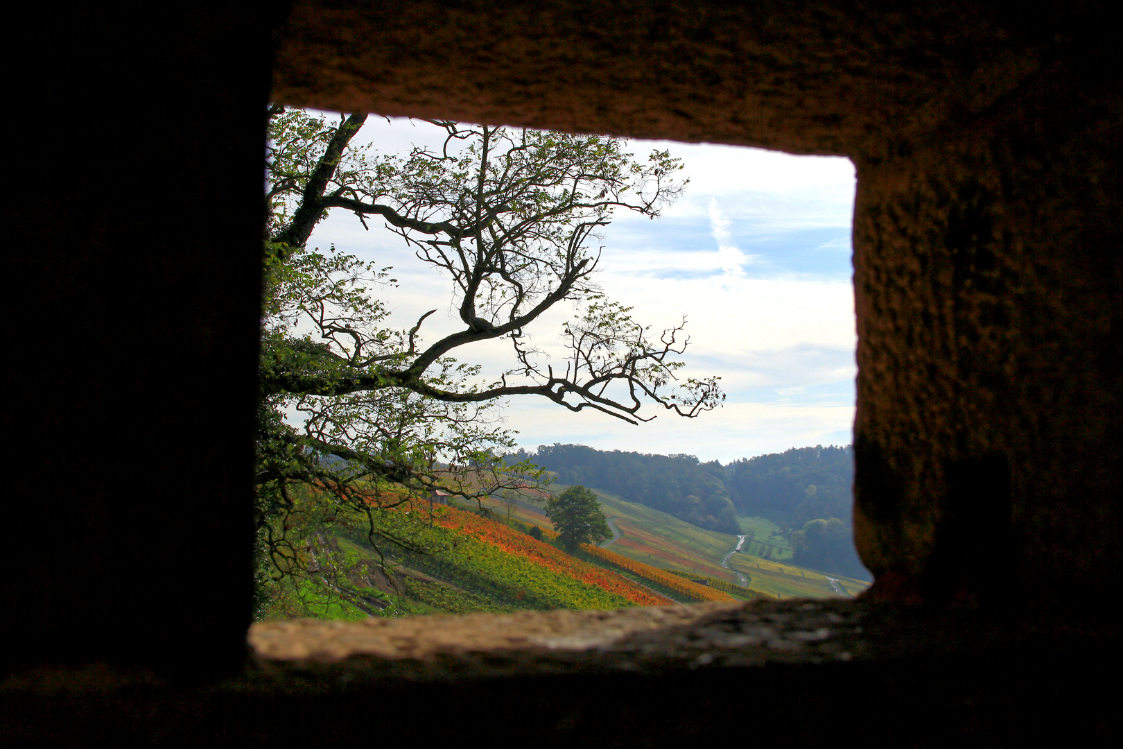 Landschaft im Rahmen