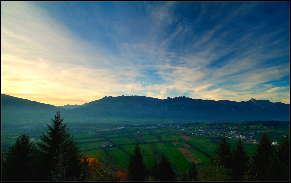 Landschaft im Schatten ...