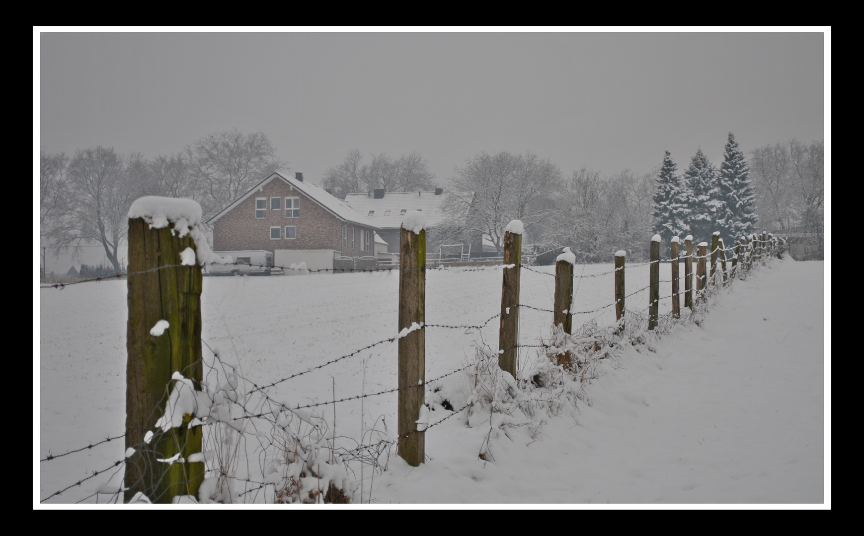 ... Landschaft im Schnee ...