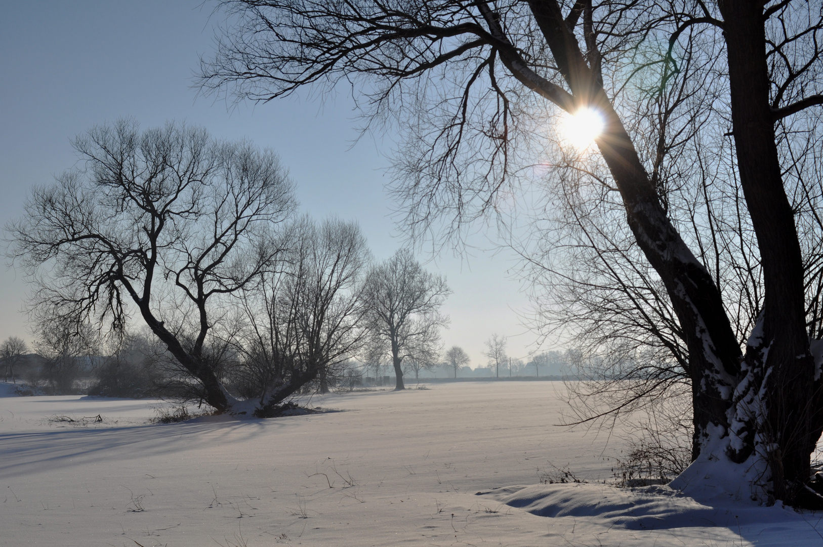 Landschaft im Schnee