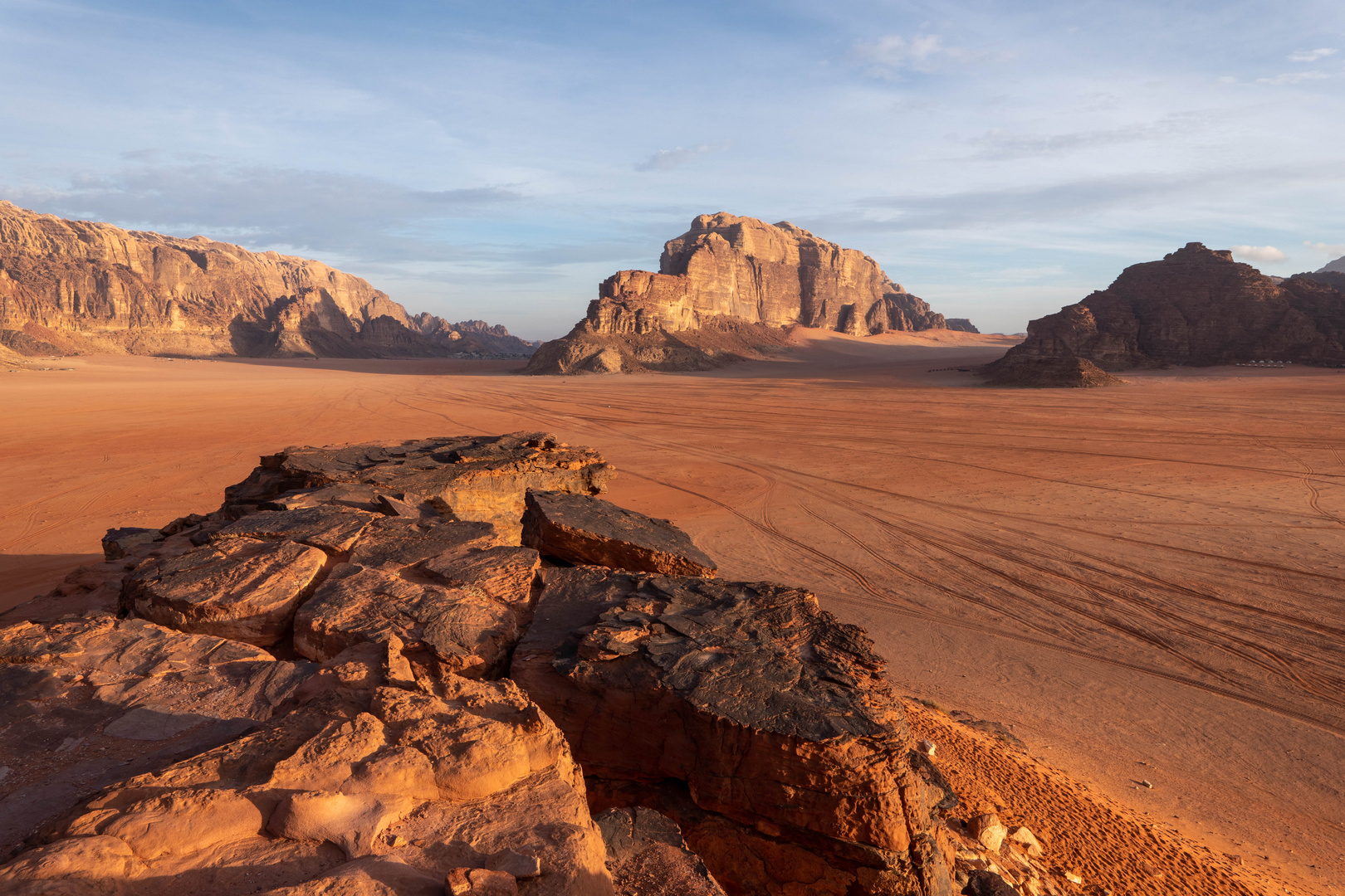 Landschaft im Wadi Rum Jordanien