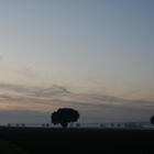 Landschaft in Abenddämmerung