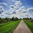 Landschaft in Bremer Kleingartengebiet, Nähe Flughafen