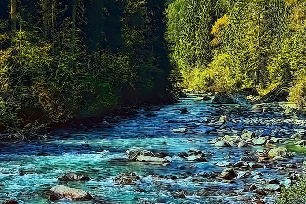 Landschaft in den Dolomiten