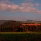 Landschaft in der abend Sonne