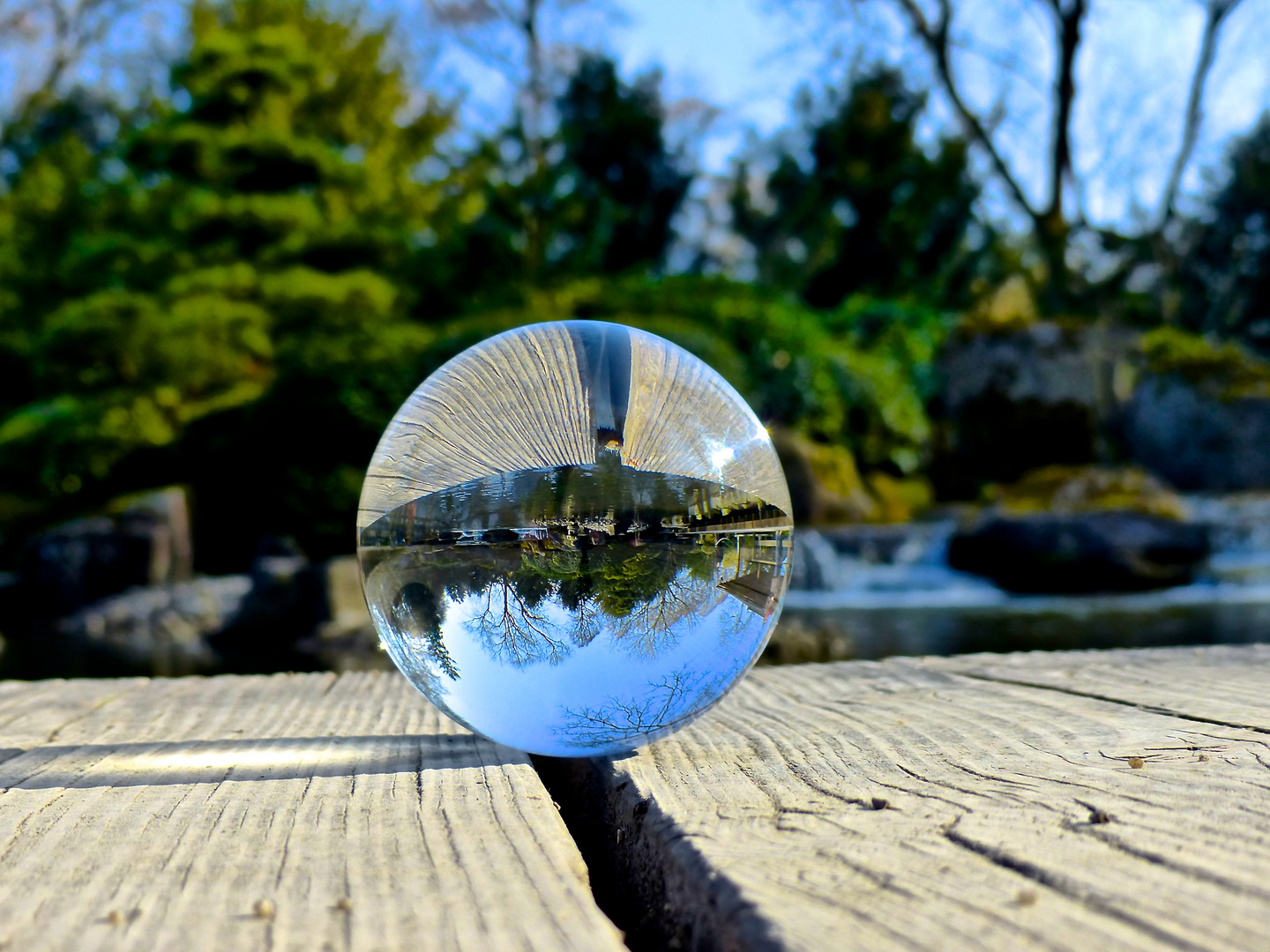 Landschaft in der Kugel