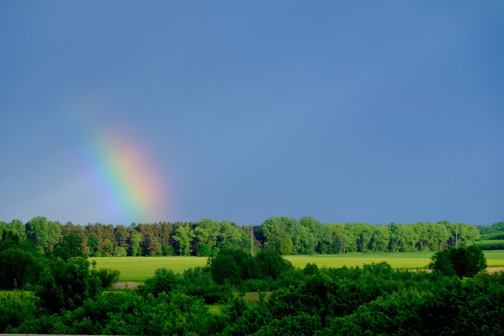 Landschaft in intensivem Licht