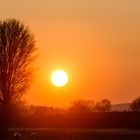 Landschaft in Rot