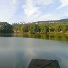 Landschaft mit Ausblick auf Hohenhaslach (Sachsenheim)