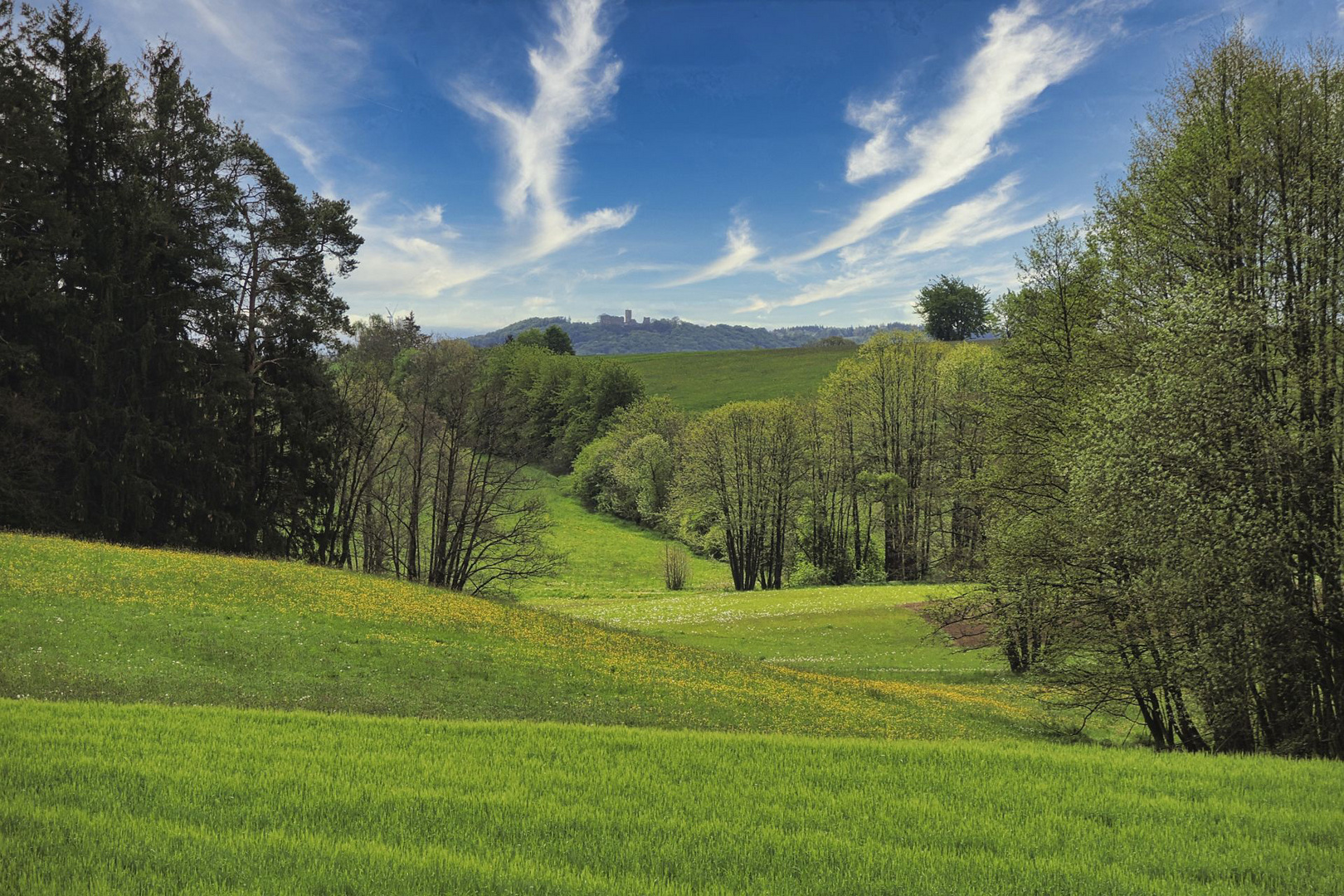 Landschaft mit Burg