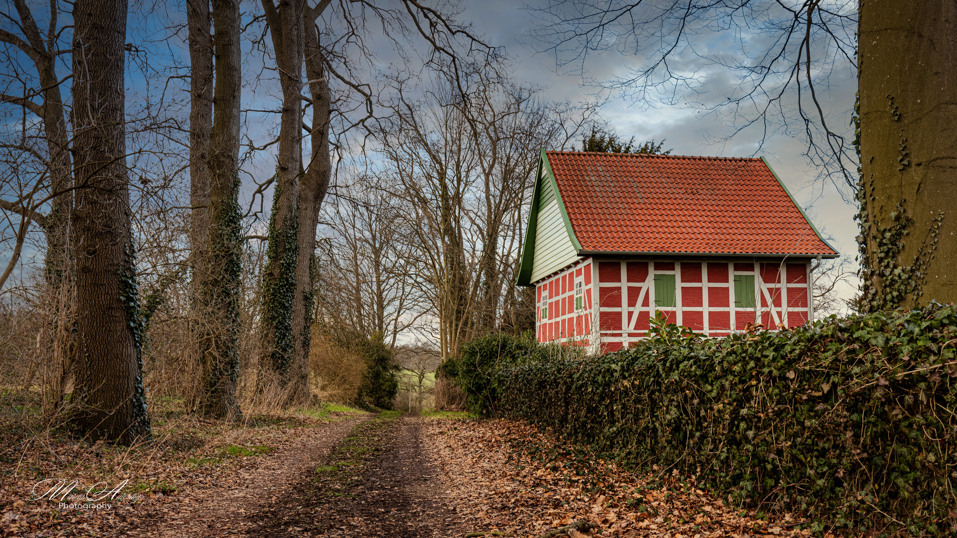 Landschaft mit Fachwerk