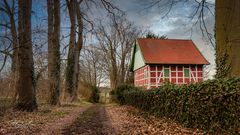 Landschaft mit Fachwerk