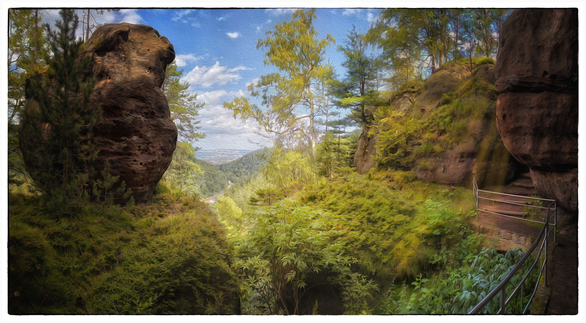 Landschaft mit Felsen