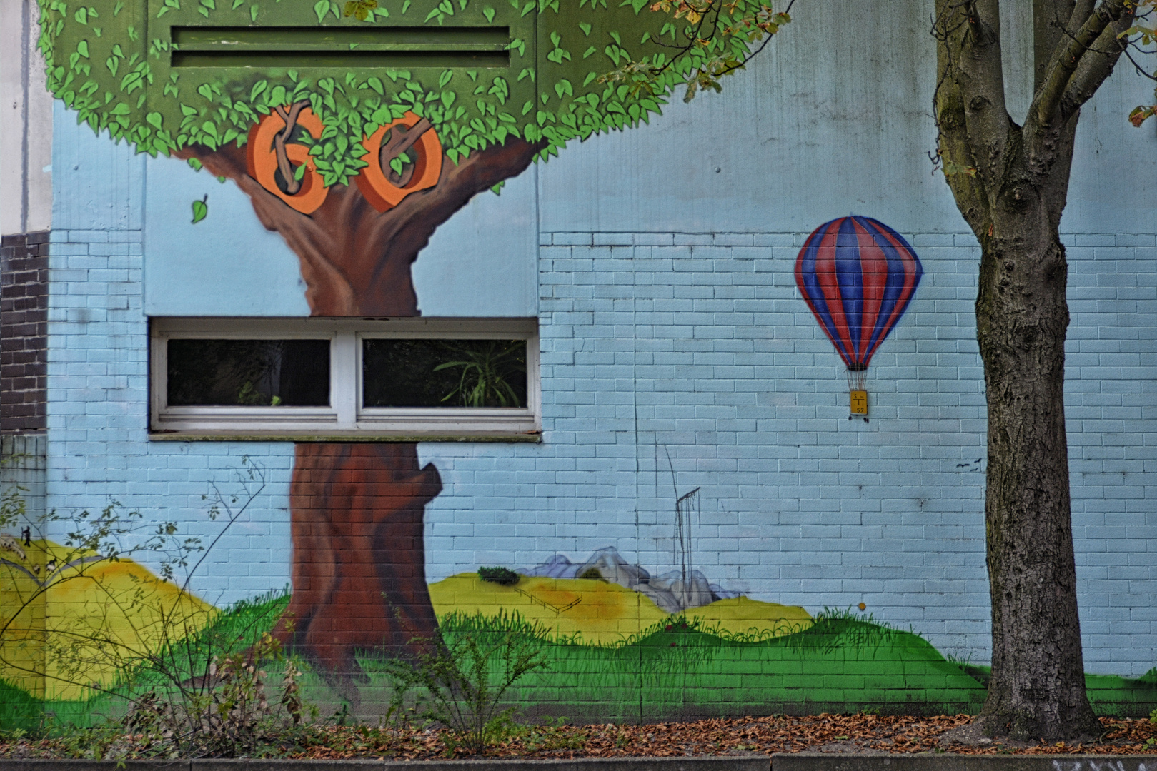 Landschaft mit Fenster und Ballon (landscape with window and ballon)